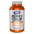 CLEARANCE! NOW Foods Arginine & Citrulline 500 mg / 250 mg 240 Veg Capsules, BEST BY 01/2026 - DailyVita