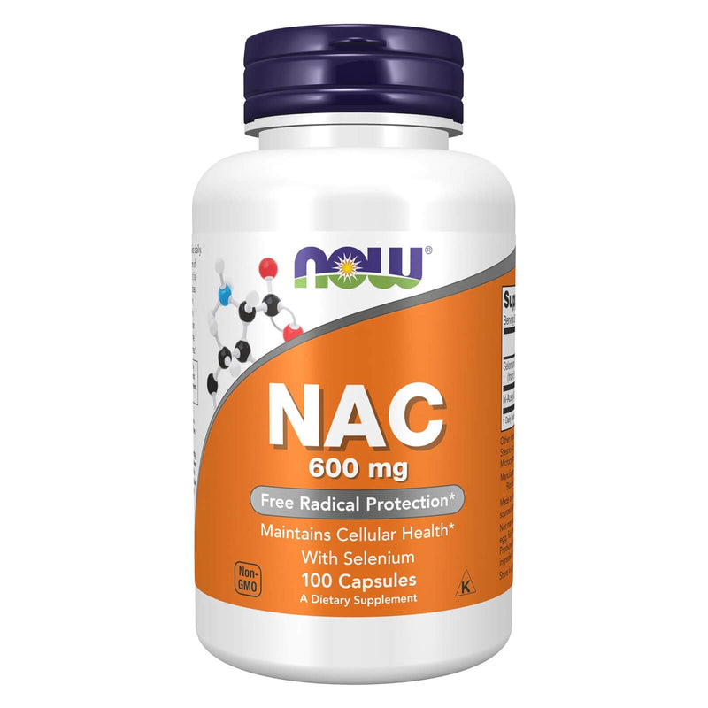 NOW Foods N-Acetyl Cysteine (NAC) 600 mg 100 Veg Capsules