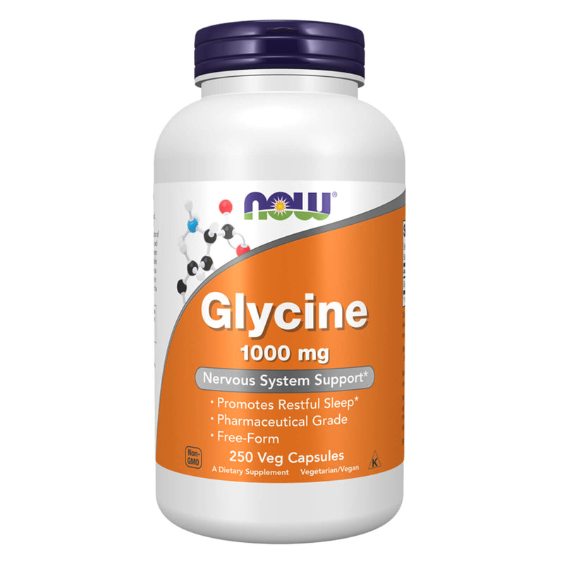 Maintenant aliments glycine 1000 mg 250 capsules de légumes