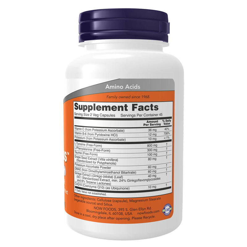 CLEARANCE! NOW Foods True Focus 90 Veg Capsules, DENT