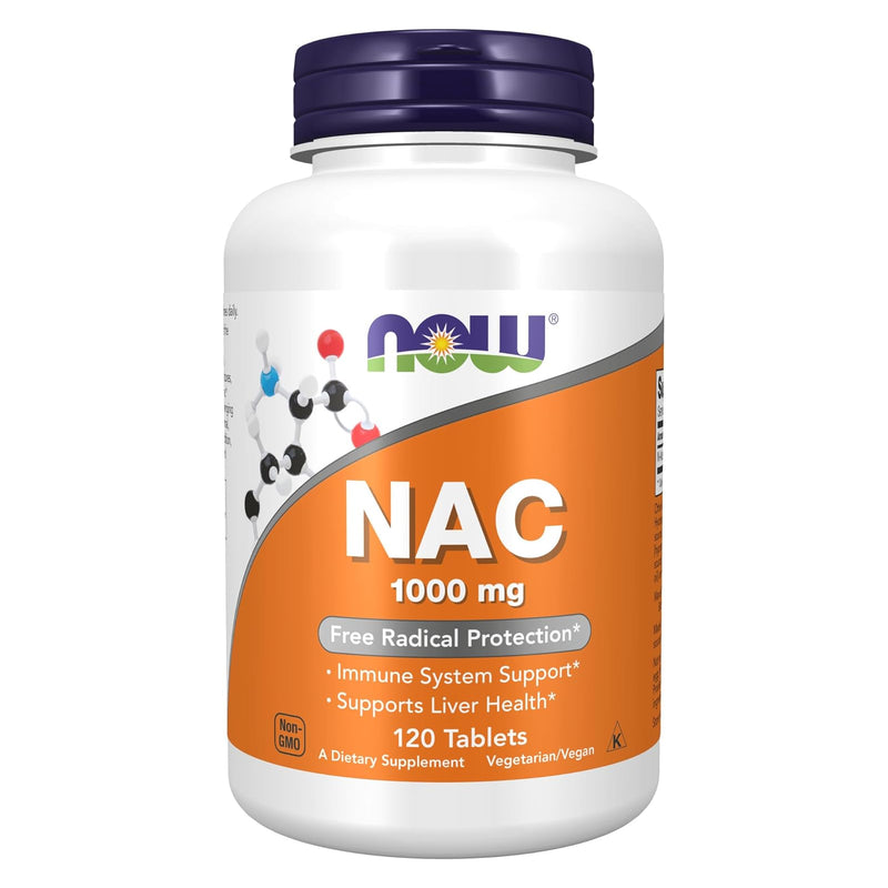 NOW Foods N-Acetyl cysteine (NAC) 1000 mg 120 Tablets - DailyVita
