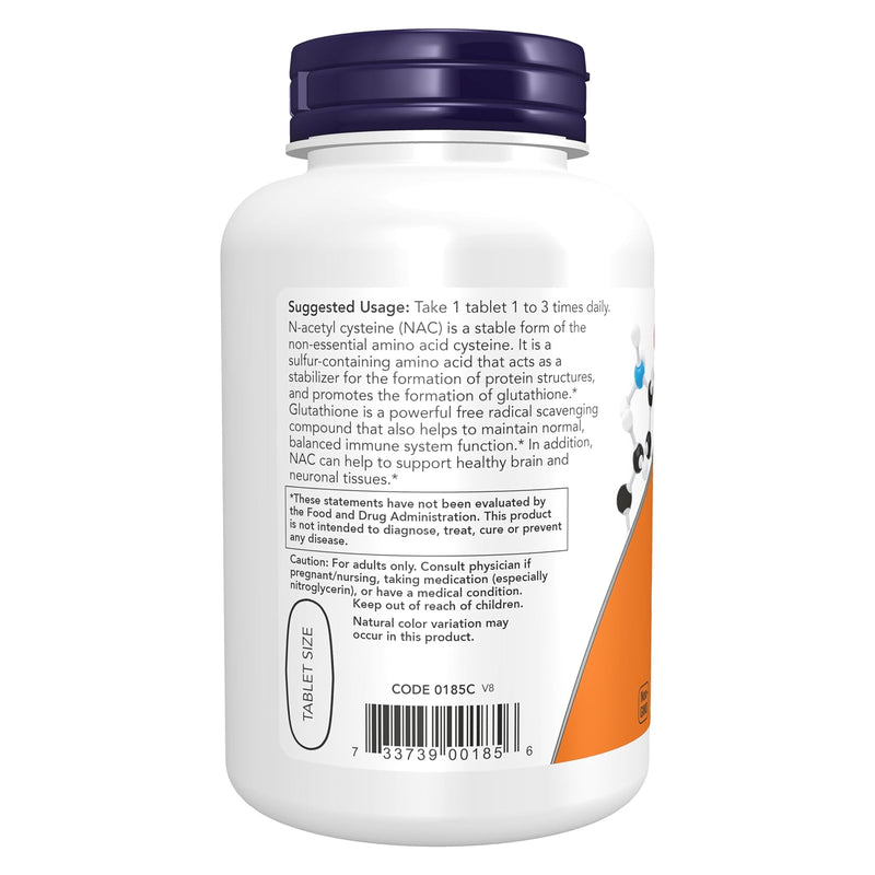 NOW Foods N-Acetyl cysteine (NAC) 1000 mg 120 Tablets - DailyVita