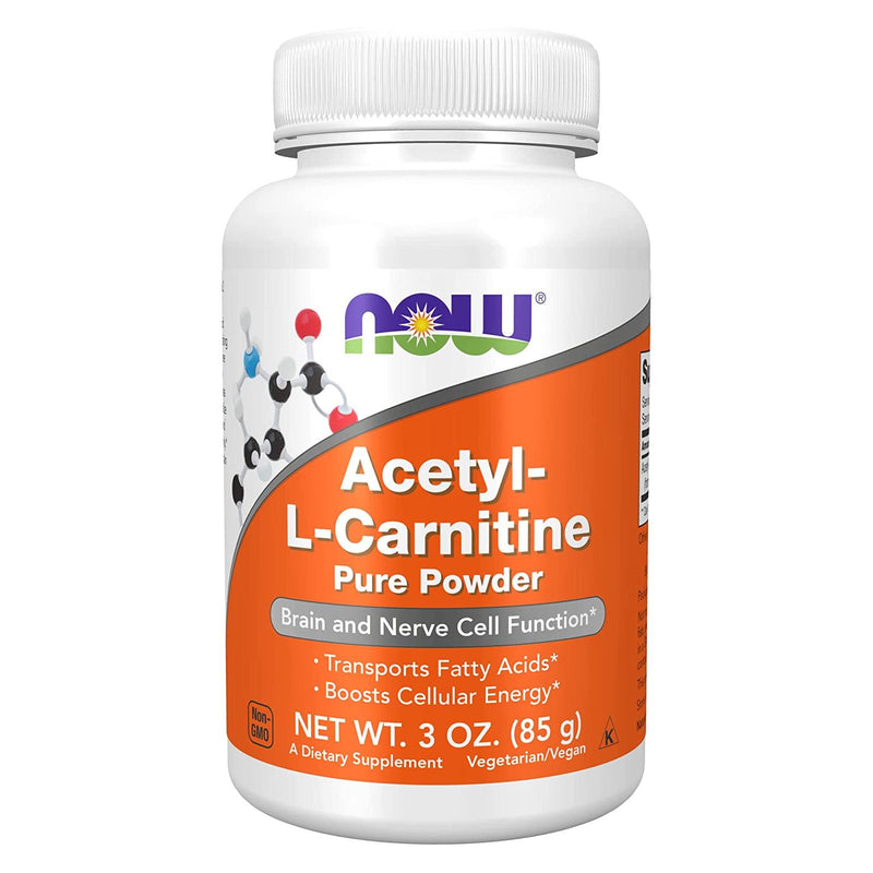 CLEARANCE! NOW Foods Acetyl-L-Carnitine Pure Powder 3 oz, BEST BY 08/2024 - DailyVita