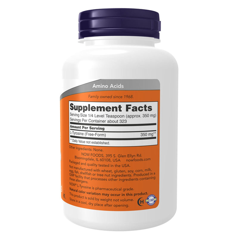 CLEARANCE! NOW Foods L-Tyrosine 4 oz Powder, BEST BY 12/2023 - DailyVita