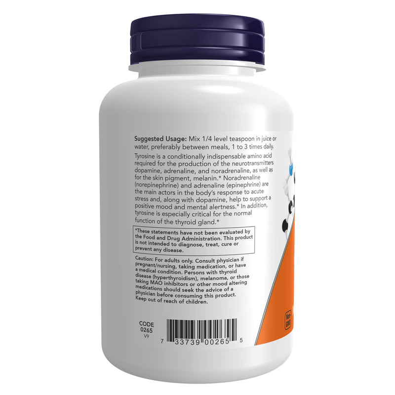 CLEARANCE! NOW Foods L-Tyrosine 4 oz Powder, BEST BY 12/2023 - DailyVita