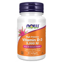 Now Foods Vitamin D-3 5000 IU - 30 Softgels - DailyVita