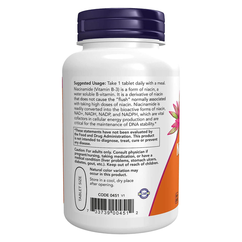 NOW Foods Niacinamide 1000 mg - 90 Tablets - DailyVita