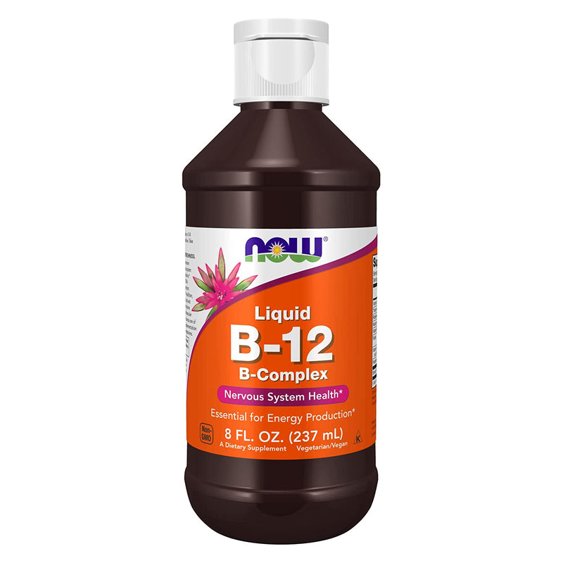 CLEARANCE! NOW Foods Vitamin B-12 Complex Liquid 8 oz, BEST BY 03/2024 - DailyVita