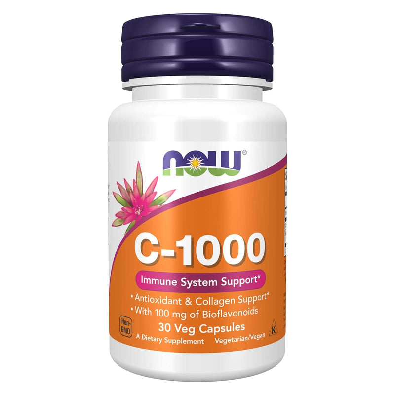 NOW Foods Vitamin C-1000 30 Veg Caps