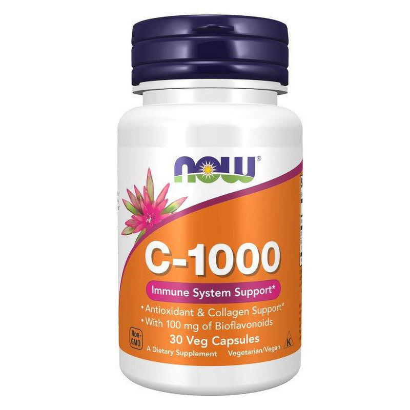 NOW Foods Vitamin C-1000 30 Veg Caps - DailyVita