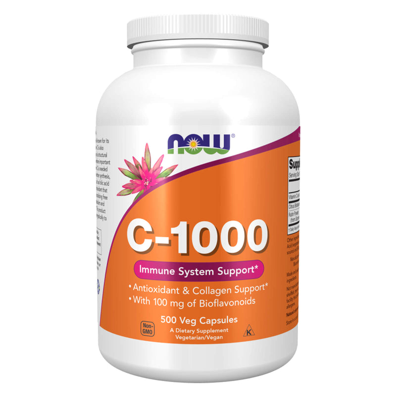 NOW Foods Vitamin C-1000 500 Veg Capsules