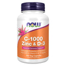 CLEARANCE! Now Foods C-1000 Zinc & D-3 100 Veg Capsules, BEST BY 01/2025 - DailyVita