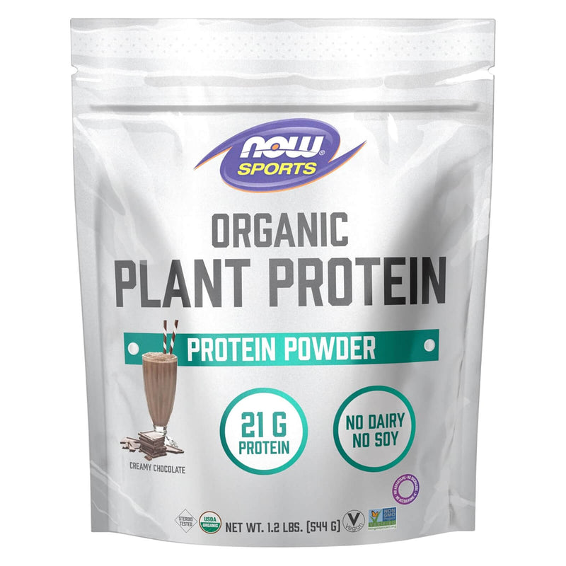 Now Foods Plant Protein Organic Creamy Chocolate Powder - 12 lbs