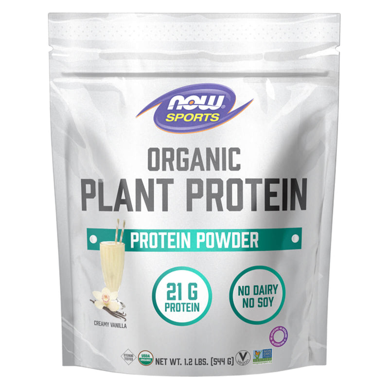 Now Foods Plant Protein Organic Creamy Vanilla Powder - 12 lbs