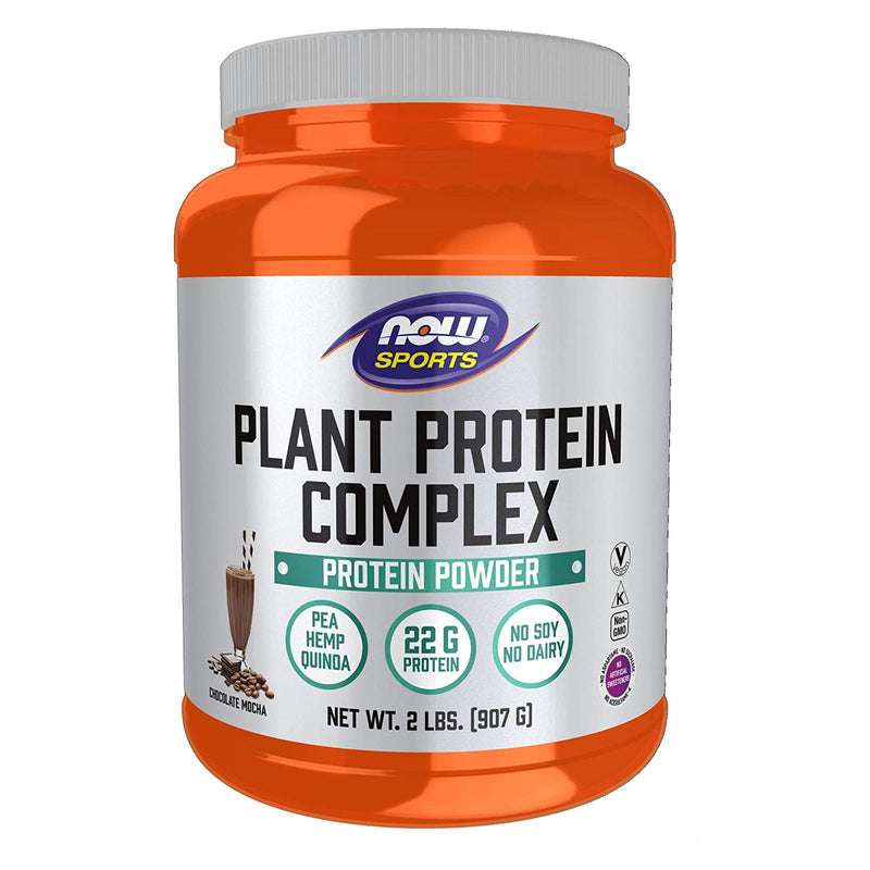 CLEARANCE! NOW Foods Plant Protein Complex Creamy Vanilla Powder 2 lbs., BEST BY 08/2024 - DailyVita