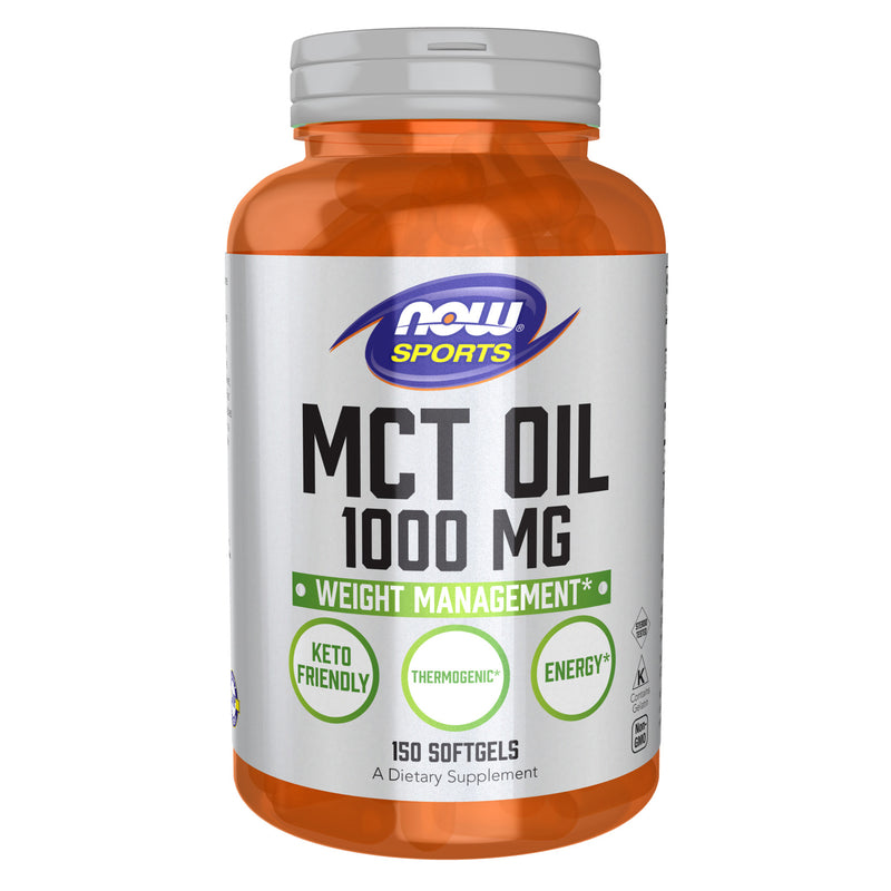 CLEARANCE! NOW Foods MCT Oil 1000 mg 150 Softgels, BEST BY 12/2024