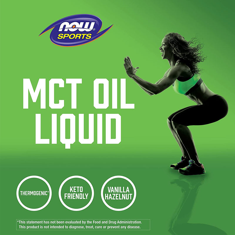 CLEARANCE! NOW Foods MCT Oil Vanilla Hazelnut, BEST BY 09/2023 - DailyVita