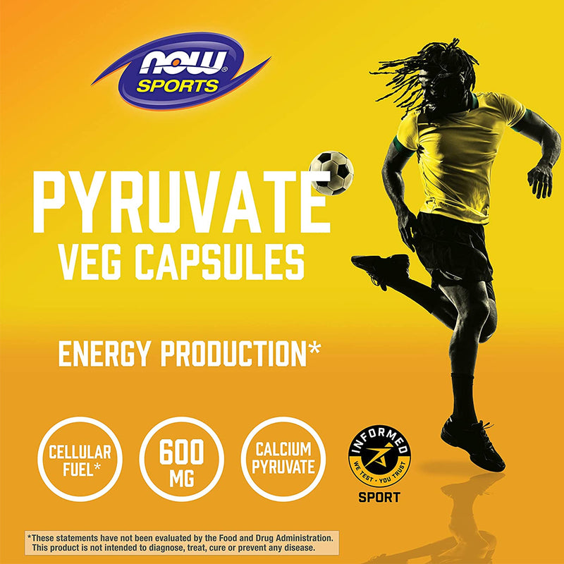 CLEARANCE! NOW Foods Pyruvate 100 Veg Capsules, BEST BY 12/2024