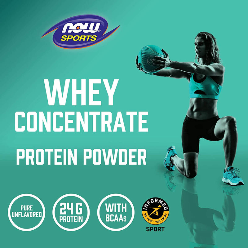 CLEARANCE! NOW Foods Whey Protein Concentrate Unflavored 5 lbs., BEST BY 11/2024