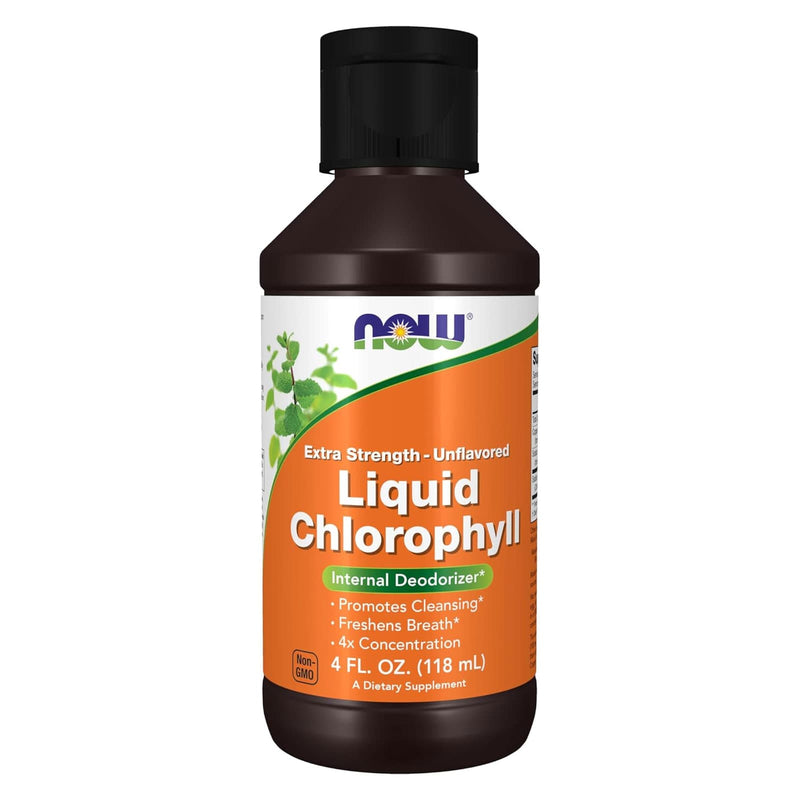 NOW Foods Liquid Chlorophyll Extra Strength Unflavored - 4 oz - DailyVita