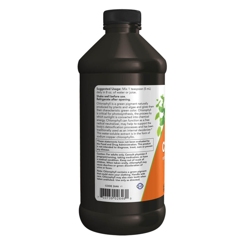 Now Foods Chlorophyll Liquid Unflavored - 16 fl oz