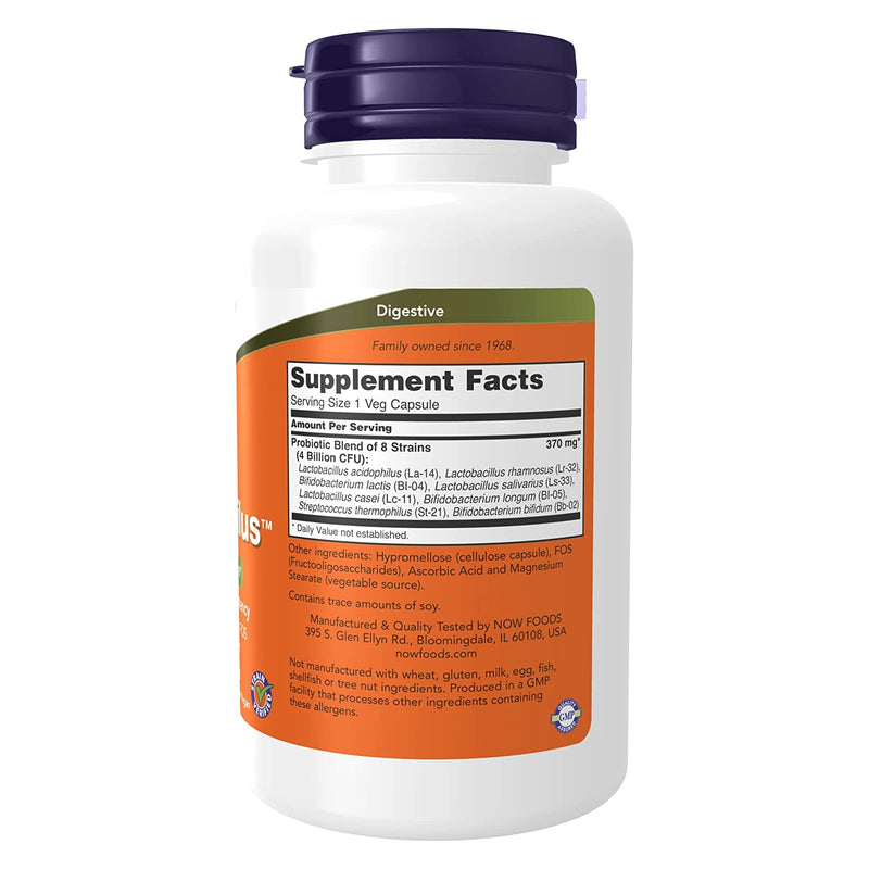 CLEARANCE! NOW Foods Gr8-Dophilus 120 Veg Capsules, BEST BY 02/2026 - DailyVita