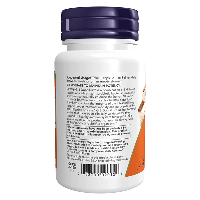 CLEARANCE! NOW Foods Gr8-Dophilus 60 Veg Capsules, BEST BY 02/2026 - DailyVita