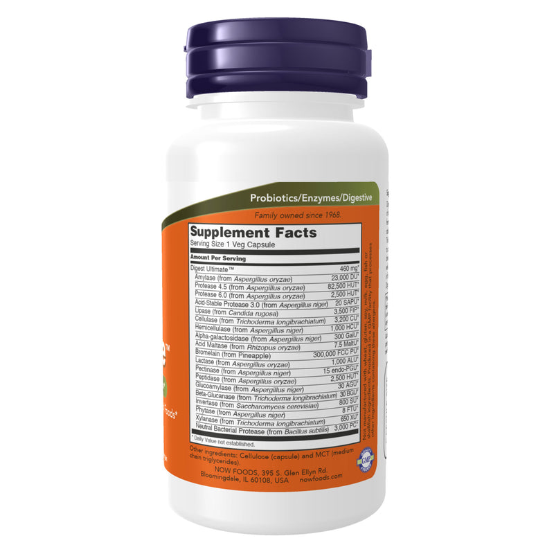 CLEARANCE! NOW Foods Digest Ultimate 60 Veg Capsules, BEST BY 04/2025