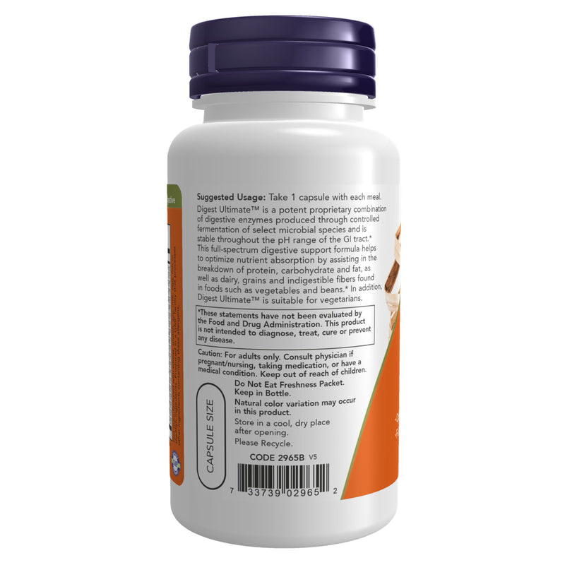 CLEARANCE! NOW Foods Digest Ultimate 60 Veg Capsules, BEST BY 04/2025