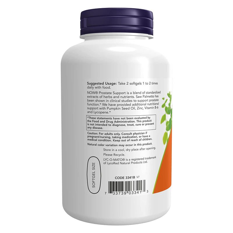 CLEARANCE! NOW Foods Prostate Support 180 Softgels, DENT