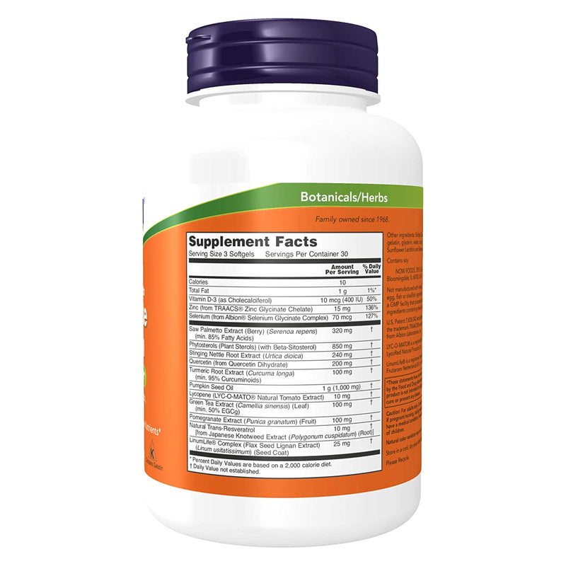 CLEARANCE! NOW Foods Prostate Health Clinical Strength 90 Softgels, BEST BY 11/2025 - DailyVita