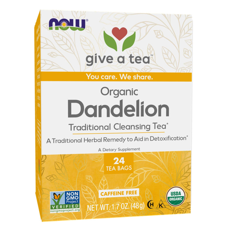 NOW Foods Dandelion Tea Organic 24 Tea Bags - DailyVita