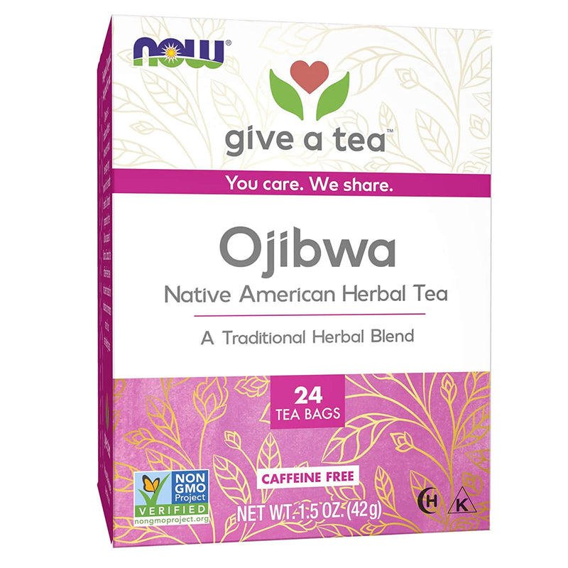 NOW Foods Ojibwa Tea 24 Tea Bags - DailyVita