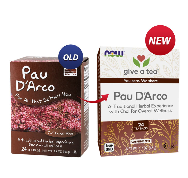 NOW Foods Pau D'Arco Tea 24 Tea Bags - DailyVita