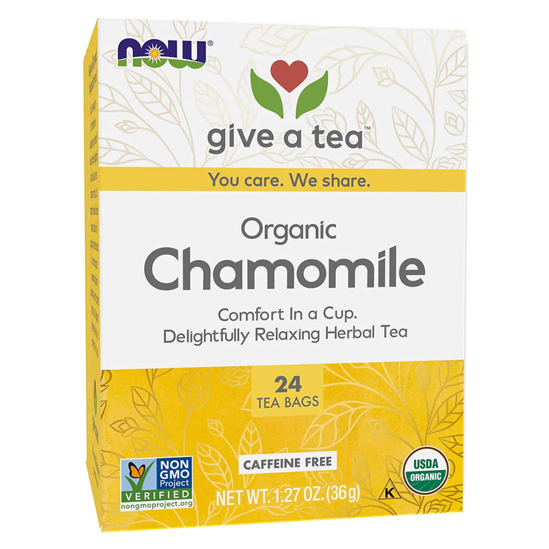 CLEARANCE! NOW Foods Chamomile Tea Organic, BEST BY 06/2024