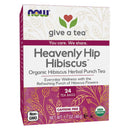 NOW Foods Heavenly Hip Hibiscus Tea - 24 Tea Bags - DailyVita