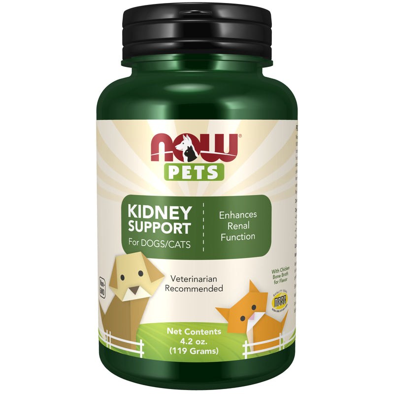 NOW Pet Health Kidney Support Powder 4.2-Ounce for Cats & Dogs - DailyVita