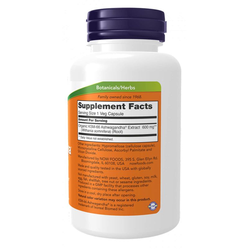 NOW Foods KSM-66 Ashwagandha - 90 Veg Capsules