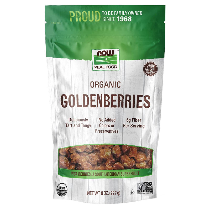CLEARANCE! NOW Foods GoldenBerries Organic 8 oz, BEST BY 07/2024 - DailyVita