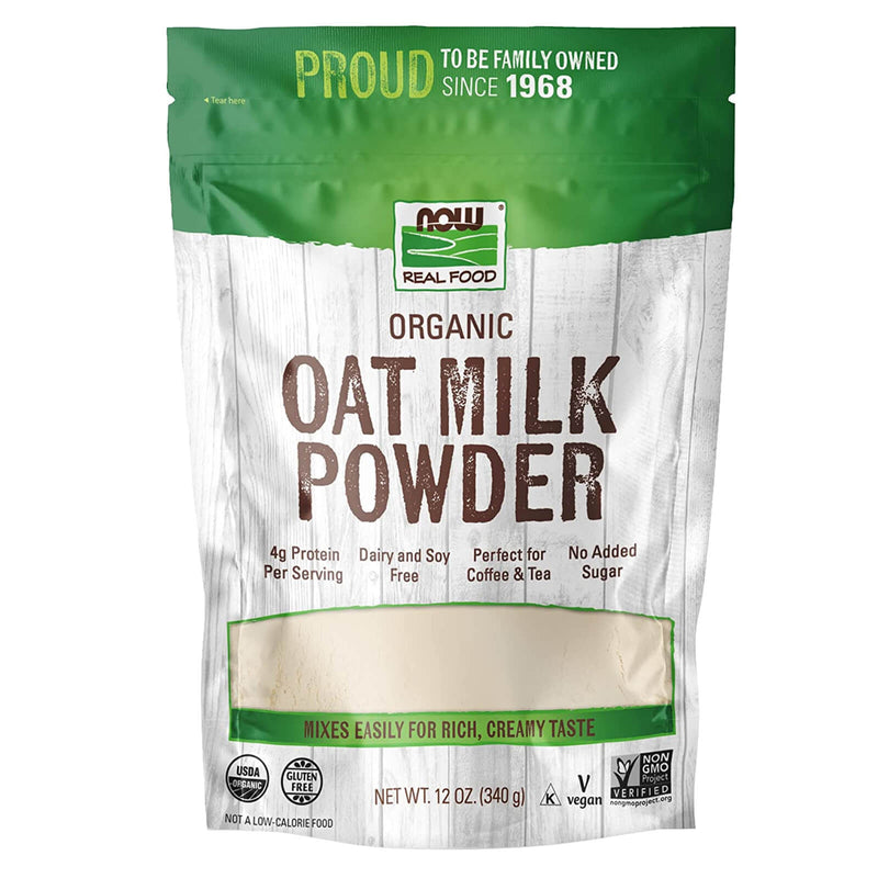 CLEARANCE! NOW Foods Oat Milk Powder, Organic - 12 oz, BEST BY 12/2025 - DailyVita