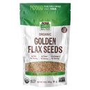 NOW Foods Golden Flax Seeds Organik 16 oz