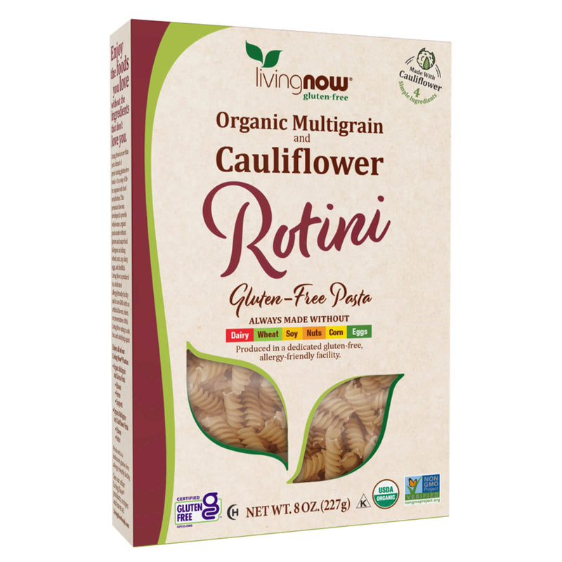 NOW Foods Multigrain Cauliflower Rotini Gluten-Free Organic Pasta  - 8 oz - DailyVita