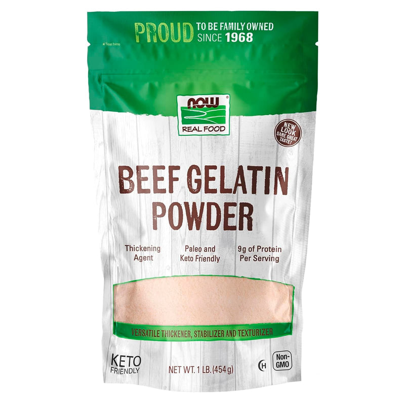 NOW Foods Beef Gelatin Powder 1 lb - DailyVita