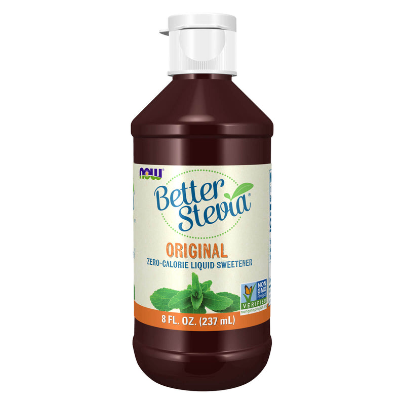 CLEARANCE! NOW Foods BetterStevia Liquid Original 8 fl oz, DENT