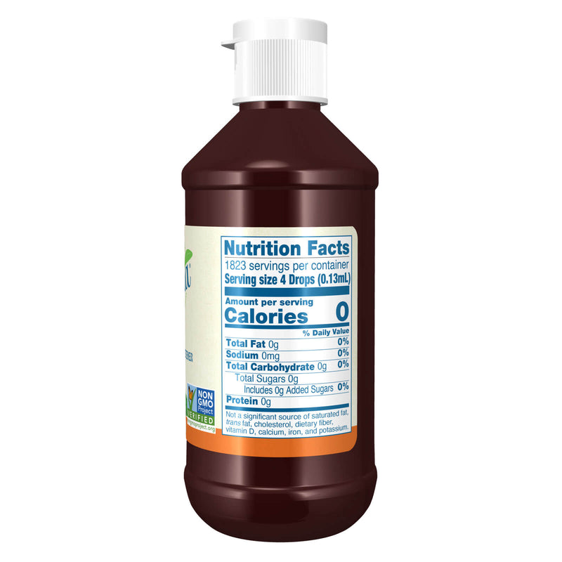 CLEARANCE! NOW Foods BetterStevia Liquid Original 8 fl oz, DENT