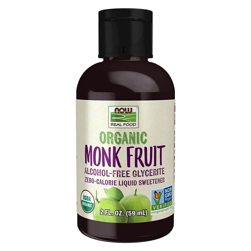 NOW Foods Organic Monk Fruit Alcohol-Free Glycerite 2 fl oz - DailyVita