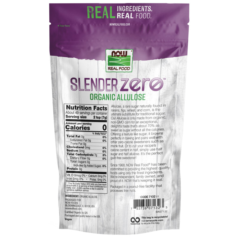 NOW Foods Slender Zero™ Allulose, Organic Powder - 12 oz. - DailyVita