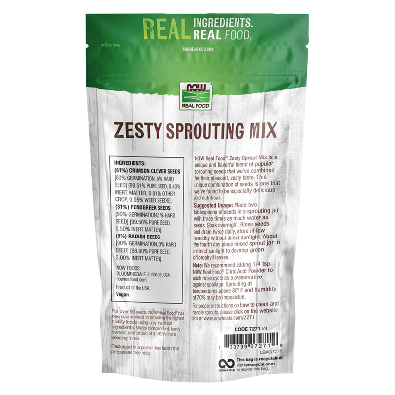 NOW Foods Zesty Sprouting Mix 16 oz