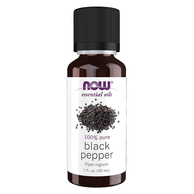 CLEARANCE! NOW Foods Black Pepper Oil 1 fl oz, BEST BY 12/2024