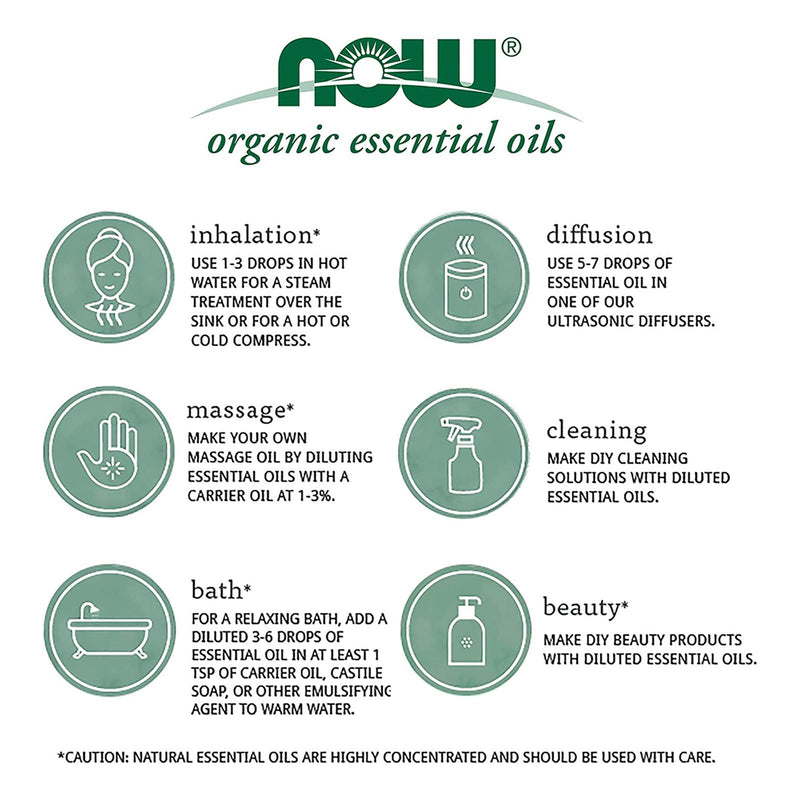 CLEARANCE! NOW Foods Geranium Oil Organic 1 fl oz, BEST BY 07/2024 - DailyVita